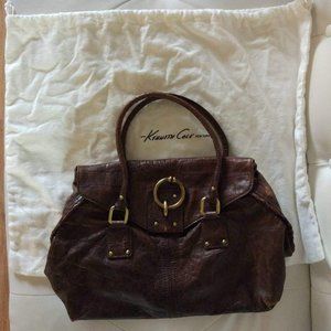 Kenneth Cole Medium Brown Leather Purse Satchel